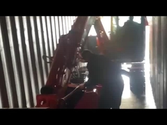 chargement et fixation de l'excavateur